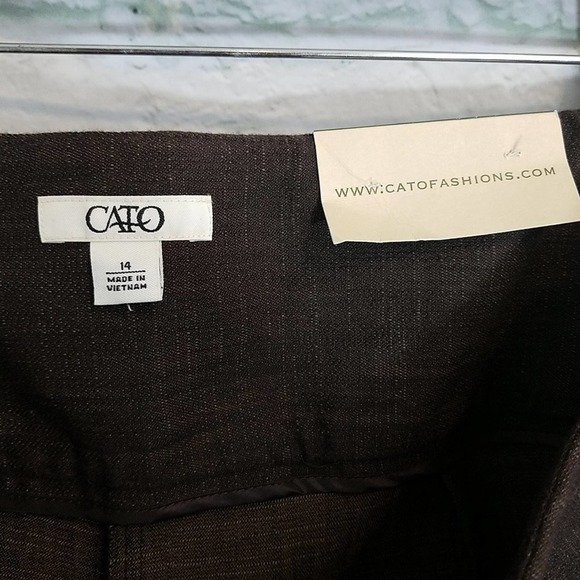 Cato NWT Classic Brown Dress Pants Sz. 14 - Picture 4 of 7
